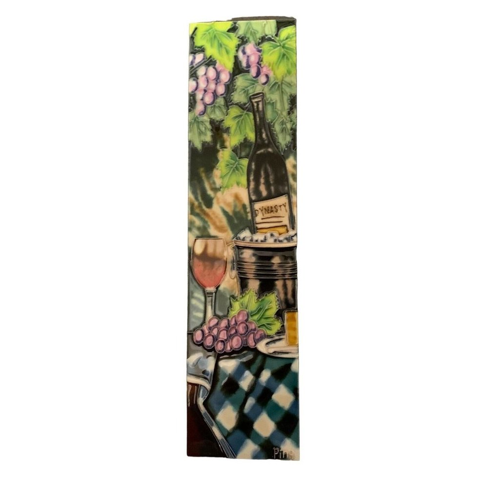 Wine Bottle Glass Decorative Ceramic Wall Tile New 4x16 Backsplash Gift Kitchen